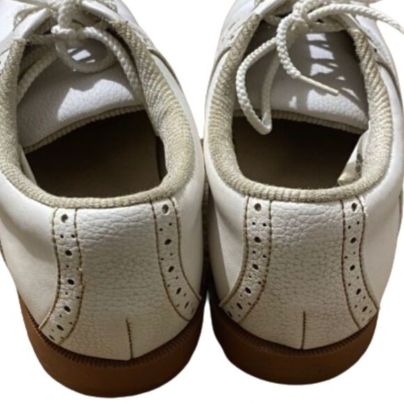 Foot-Joy Green-Joys’ WOMEN’s WHITE LACE UP GOLF SHOES Sz- 7.5 - Picture 3 of 11